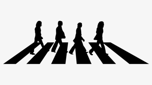 Abbey Road The Beatles Silhouette Decal Wallpaper - Beatles Abbey Road Silhouette Vector, HD Png Download, Free Download