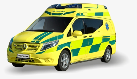 Rescue Vehicle Profile Advanz Ambulance - Compact Van, HD Png Download, Free Download