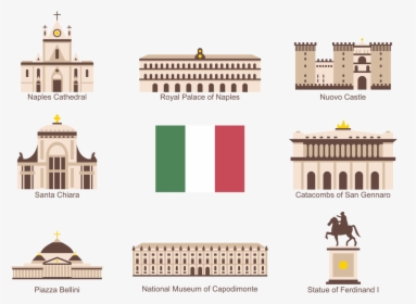 Napoli Icons Vector - Vector Italy Round Flag Icon Png, Transparent Png, Free Download