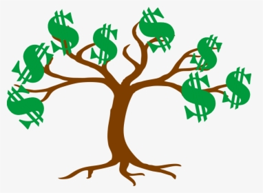 Dollar Signs As Leaves On A Tree - Tree Clipart No Leaves, HD Png Download, Free Download