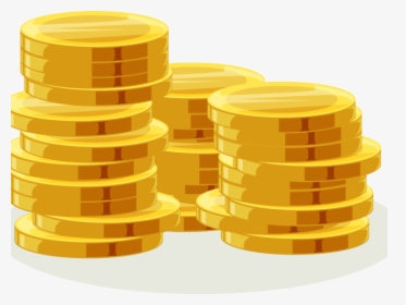 Transparent Stack Of Cash Clipart - Gold Coin Vector Png, Png Download, Free Download