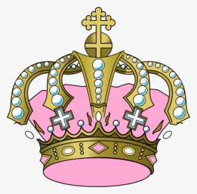 Pink Crown Clipart Clip Art - Blue And Gold Crown Clipart, HD Png Download, Free Download