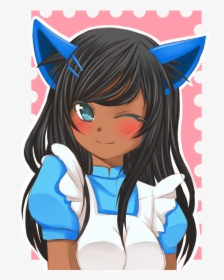 Cute Black Girl Anime Characters Hd Png Download Kindpng - cute anime roblox characters
