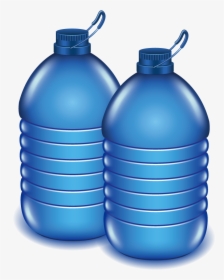 Plastic Clipart Bucket Full Water - Clipart Bottle Of Water, HD Png Download, Free Download