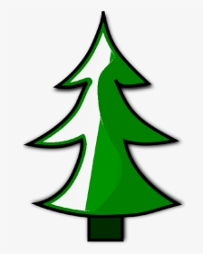 Evergreen Trees Clipart Free - Cartoon Christmas Tree Png, Transparent Png, Free Download