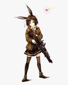 Anime Gun Png - Anime Gun Girl Png, Transparent Png, Free Download