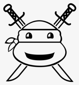 "  Class="lazyload Lazyload Mirage Cloudzoom Featured - Ninja Turtle Png Black White, Transparent Png, Free Download