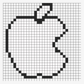 Apple Logo Perler Bead Pattern / Bead Sprite - Pixel Art Koro Sensei, HD Png Download, Free Download