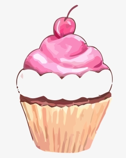 Cupcake, Muffin, Sweet, Cherry, Fruit, Cake, Birthday - Cupcake Clipart, HD Png Download, Free Download