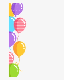 Transparent Balloon Vector Png - Birthday Border Design Png, Png Download, Free Download