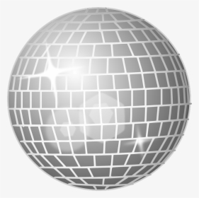 Disco Ball Mirror Glitter Free Vector Graphic On Transparent - Disco Ball Line Art Png, Png Download, Free Download