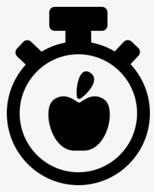 Break Time Symbol Of A Timer And An Apple - Break Time Symbol, HD Png Download, Free Download