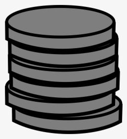 Money, Grey, Coins, Pile - Silver Coins Cartoon Transparent, HD Png Download, Free Download