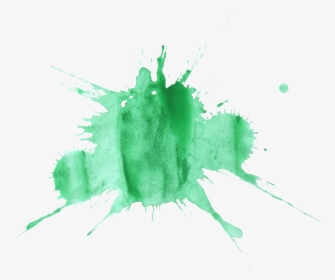 Green Cliparts Png Splashing Paint - Green Watercolor Splash Transparent Background, Png Download, Free Download