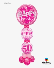 Birthday Sparkle Column Ages 18-60 Pink - Balloon, HD Png Download, Free Download