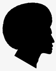 Transparent Black Guy Png - Afro Guy Silhouette, Png Download, Free Download
