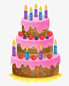 Cake,cake Decorating Supply,cake Decorating,sugar Paste,baked - Cute Birthday Cake Png, Transparent Png, Free Download