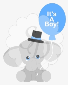 It"s A Boy Or Girl Elephant - Its A Boy Elephant Clipart, HD Png Download, Free Download