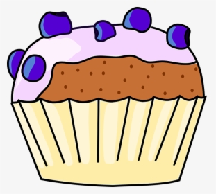 Cupcakes, Fruit, Cake, Eating, Dessert, Blueberries - Babeczki Grafika Wektorowa, HD Png Download, Free Download