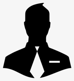 Png File Svg - Man With Tie Silhouette, Transparent Png, Free Download