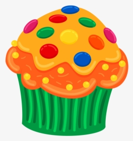 Cupcake Clip Art Vector Graphics Image Fruitcake - Cupcake Kartun, HD Png Download, Free Download