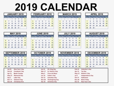 2019 Indian Calendar - Saudi Islamic Calendar 2019, HD Png Download, Free Download