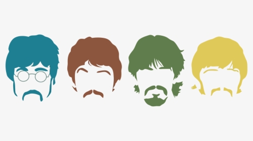 The Beatles Stencil Abbey Road Silhouette - Beatles Heads, HD Png Download, Free Download