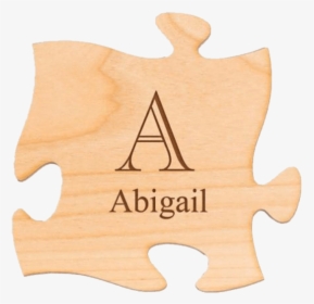 Puzzle Piece Wall Hanging With Engraved Monogram - Plywood, HD Png Download, Free Download
