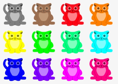 Rainbowcatsdribbble - Cartoon, HD Png Download, Free Download
