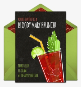 Bloody Mary Online Invitation - Bloody Mary Brunch Flyer, HD Png Download, Free Download