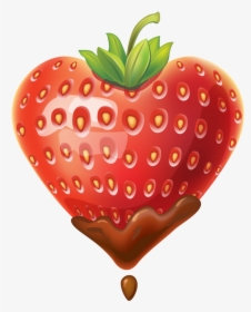 Happy Clipart Strawberry - Strawberry Bite, HD Png Download, Free Download