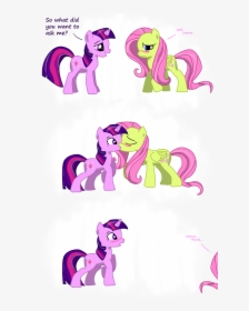 So What Did You Want To Ask Me Well Thanks Fluttershy - Fluttershy Kiss My Little Pony, HD Png Download, Free Download