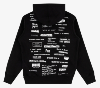 Supreme Stop Crying Hoodie "fw - Supreme Stop Crying Hoodie, HD Png Download, Free Download
