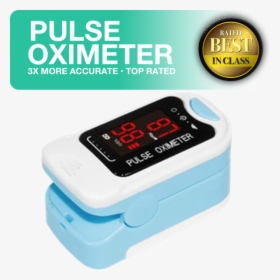 Pulse Oximeter Blood Oxygen Saturation Spo2 Heart Rate - Digital Clock, HD Png Download, Free Download