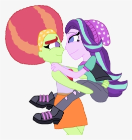 Starlight Glimmer With Afro Tree Hugger - Cartoon, HD Png Download, Free Download