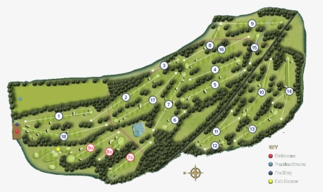 Sunningdale Golf Course Map , Png Download - Wentworth Golf Club Holes, Transparent Png, Free Download