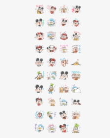 Easygoing Mickey And Friends Line Sticker Gif & Png - Spongebob Sticker Whatsapp Iphone, Transparent Png, Free Download