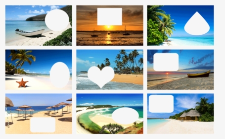 Cool Beach Picture Frames 17 Mickey Mouse And Friends - Beach Frames, HD Png Download, Free Download