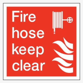 Fire Hose Keep Clear Square Sticker, HD Png Download, Free Download