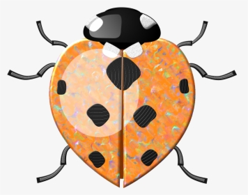Clipart, Snug, Bee, Butterflies, Ladybugs, - Coccinella A Forma Di Cuore, HD Png Download, Free Download