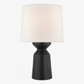 Nero Large Table Lamp In Matte Black With Linen - Lamp, HD Png Download, Free Download