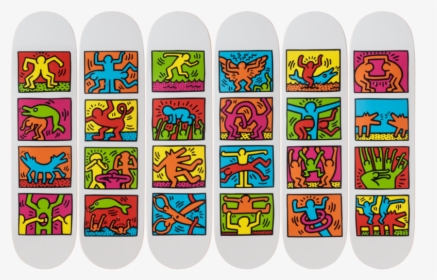 Keith Haring - Retrospect - Keith Haring Skateboard Deck, HD Png Download, Free Download