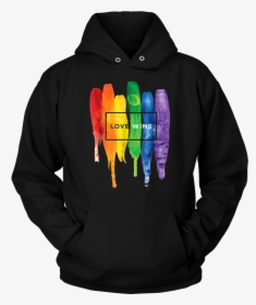 Watercolor Love Wins Rainbow T-shirt - Hoodie, HD Png Download, Free Download
