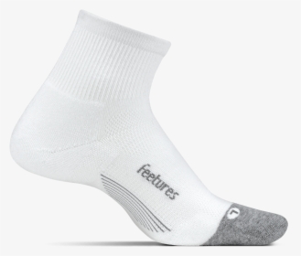 Feetures Elite Max Cushion Quarter Socks Ec20158 White - Sock, HD Png Download, Free Download