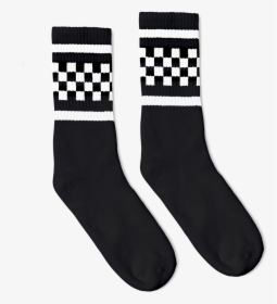 Socco Skate Socks - White And Black Socks, HD Png Download, Free Download