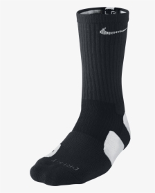 Black Nike Elite Socks , Png Download - Sock, Transparent Png, Free Download