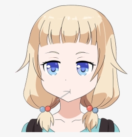 Anime Girl Thinking Png, Transparent Png, Free Download