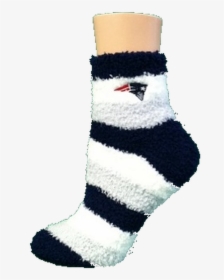New England Patriots Fuzzy Socks By For Bare Feet - Sock, HD Png Download, Free Download