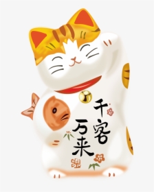 Cat, Manekineko, Luck, Material Png Image With Transparent - Lucky Cat Wallpaper Hd, Png Download, Free Download