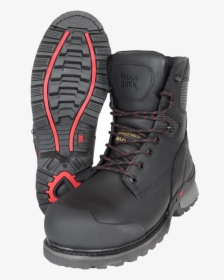 Tough Duck 8 Inch Alloy Toe Work Boot Black Detail - Boot, HD Png Download, Free Download